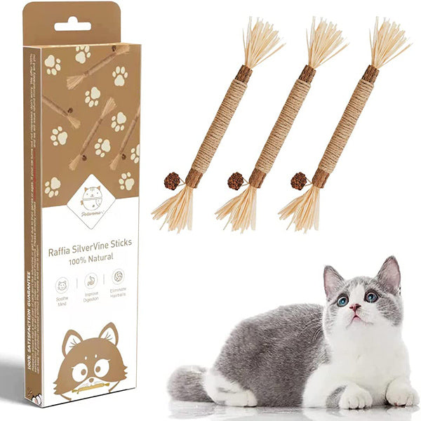 Natural Silvervine Stick Cat Chew Toy