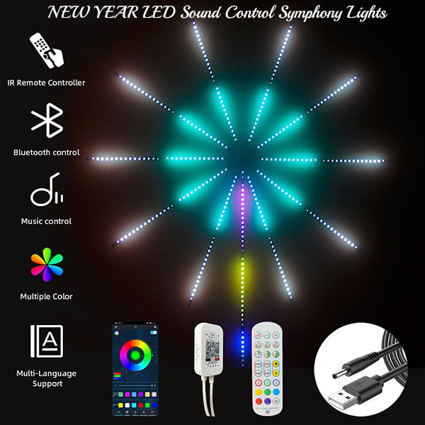 Custom Show LED Sound Control Symphony Lights