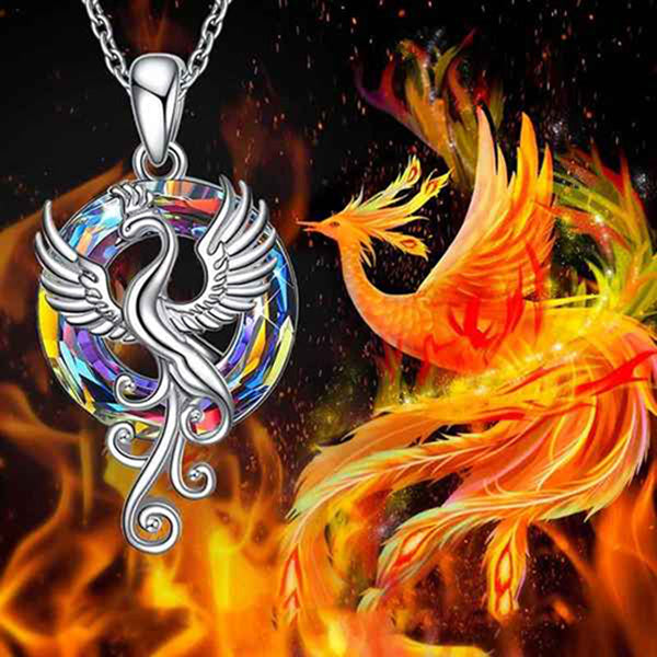 Stirring the Fire Within - Phoenix Pendant Necklace