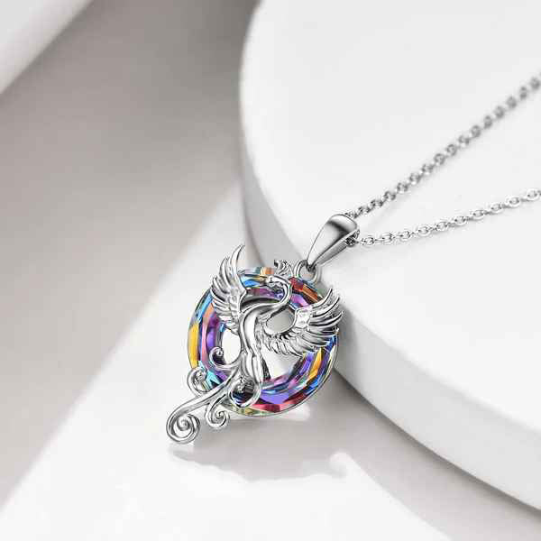 Stirring the Fire Within - Phoenix Pendant Necklace