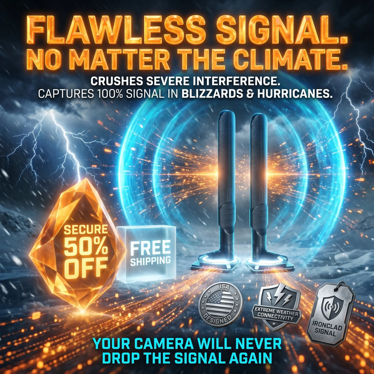 THE 12dBi SIGNAL BEAST: TACTICAL CAMERA ANTENNAS
