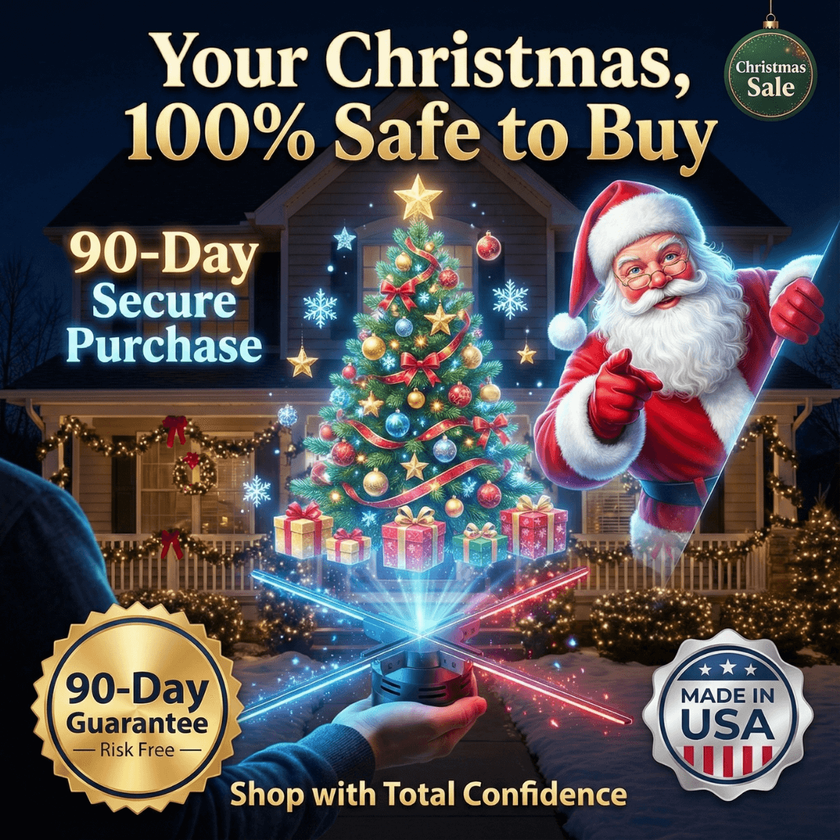 3D Hologram LED Fan Projector