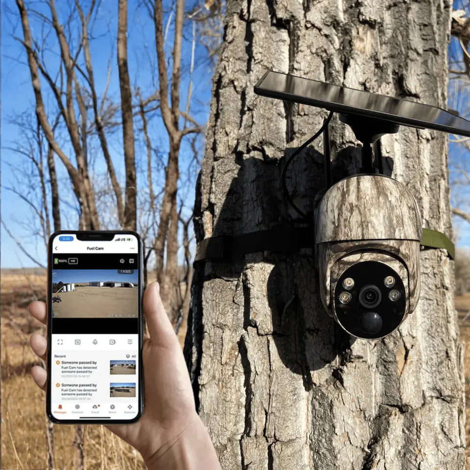 Ultimate WIFI LTE Solar Security Camera: 100% Wire-Free 2K Panoramic Surveillance