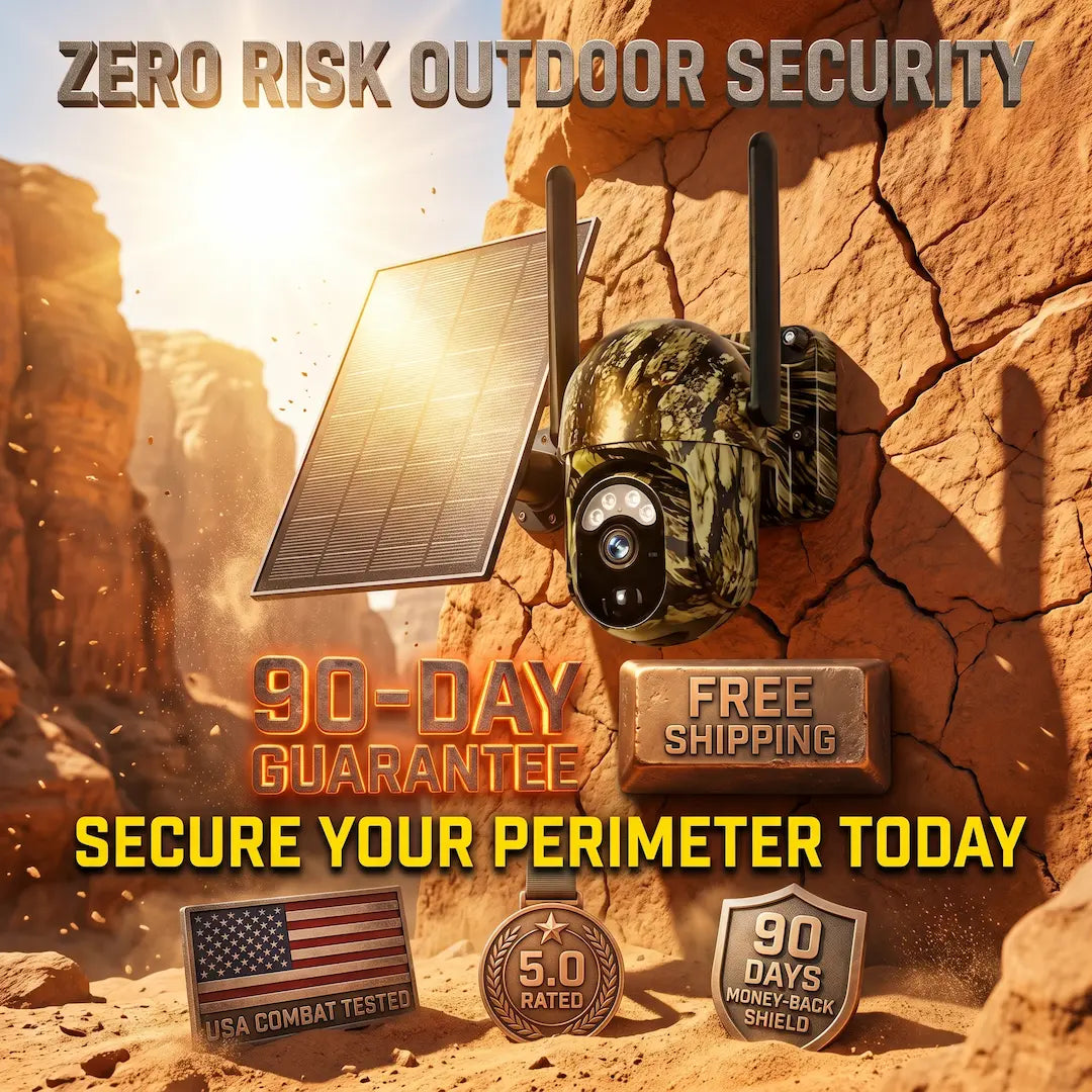 Ultimate WIFI LTE Solar Security Camera: 100% Wire-Free 2K Panoramic Surveillance