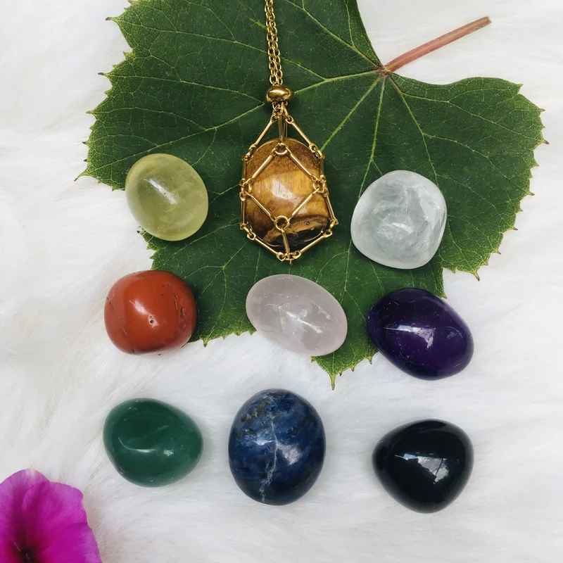 2024 Crystal Gemstone Holder Necklace - Free (Crystal) Gift Included🎁