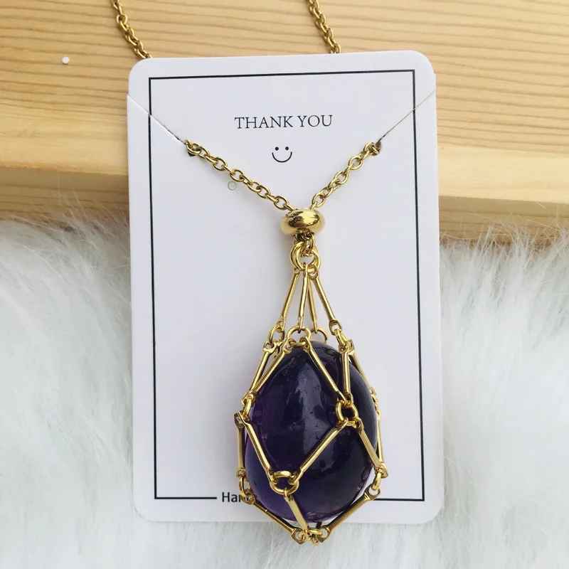 2023 Crystal Gemstone Holder Necklace - Free (Crystal) Gift Included🎁