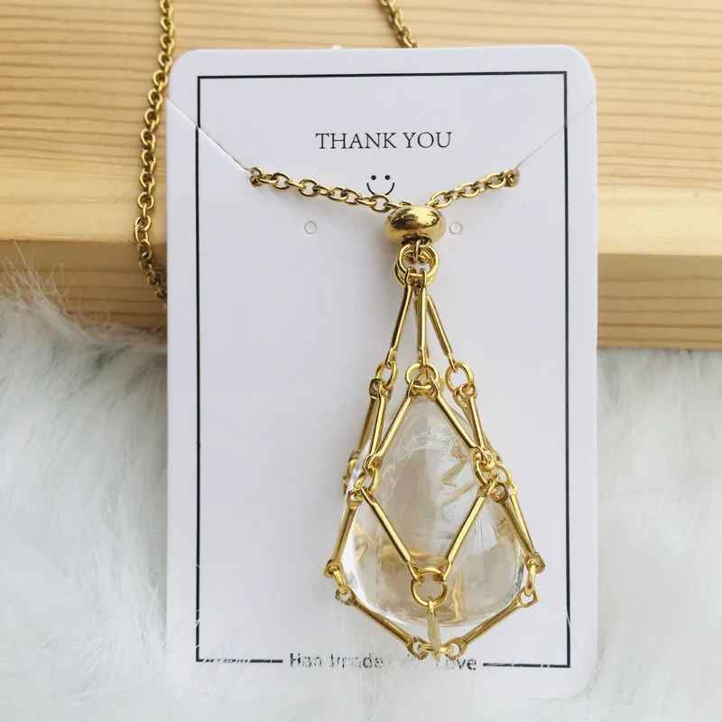 2024 Crystal Gemstone Holder Necklace - Free (Crystal) Gift Included🎁