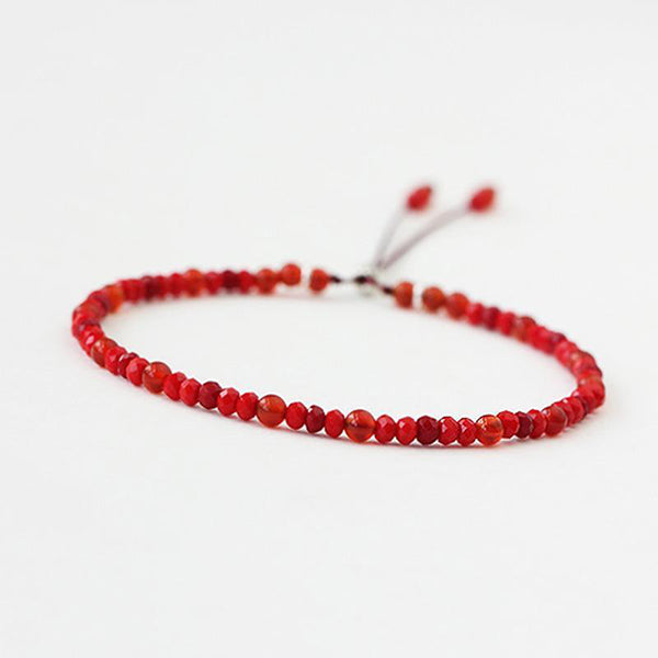 Lucky Handmade Buddhist Beads Red Rope Bracelet