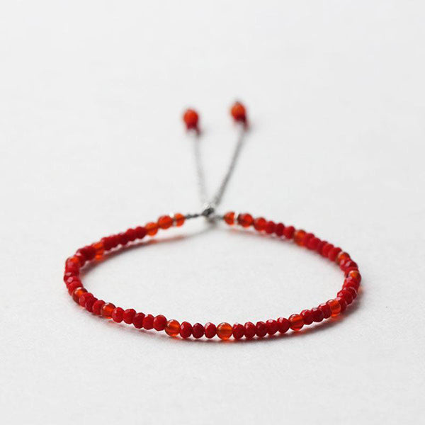 Lucky Handmade Buddhist Beads Red Rope Bracelet