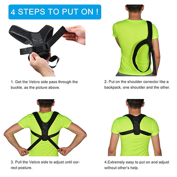 BodyBetter™ Posture Corrector (Adjustable to All Body Sizes)