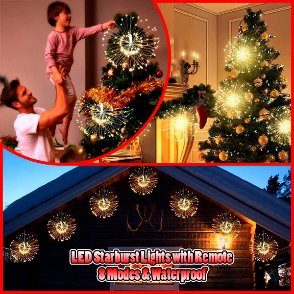 Led Starburst LED Starburst® Lights with Remote, 8 Modes & Waterproof – BooGham