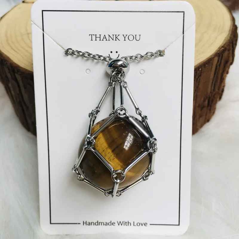 2024 Crystal Gemstone Holder Necklace - Free (Crystal) Gift Included🎁