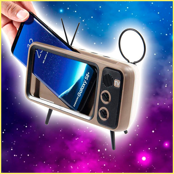 Retro TV® Bluetooth Speaker Mobile Phone Holder