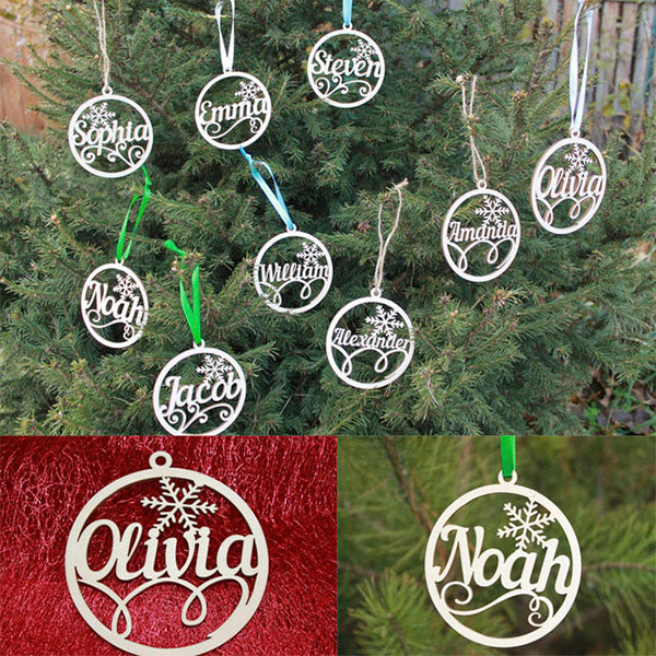 WooName® Holiday Ornament With Name Personalized Decor