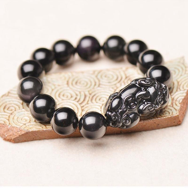 Pi Yao Obsidian Wealth Bracelet